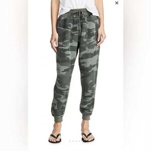 SPLENDID Camo Jogger Pants military army elastic drawstring waist comfort Medium
